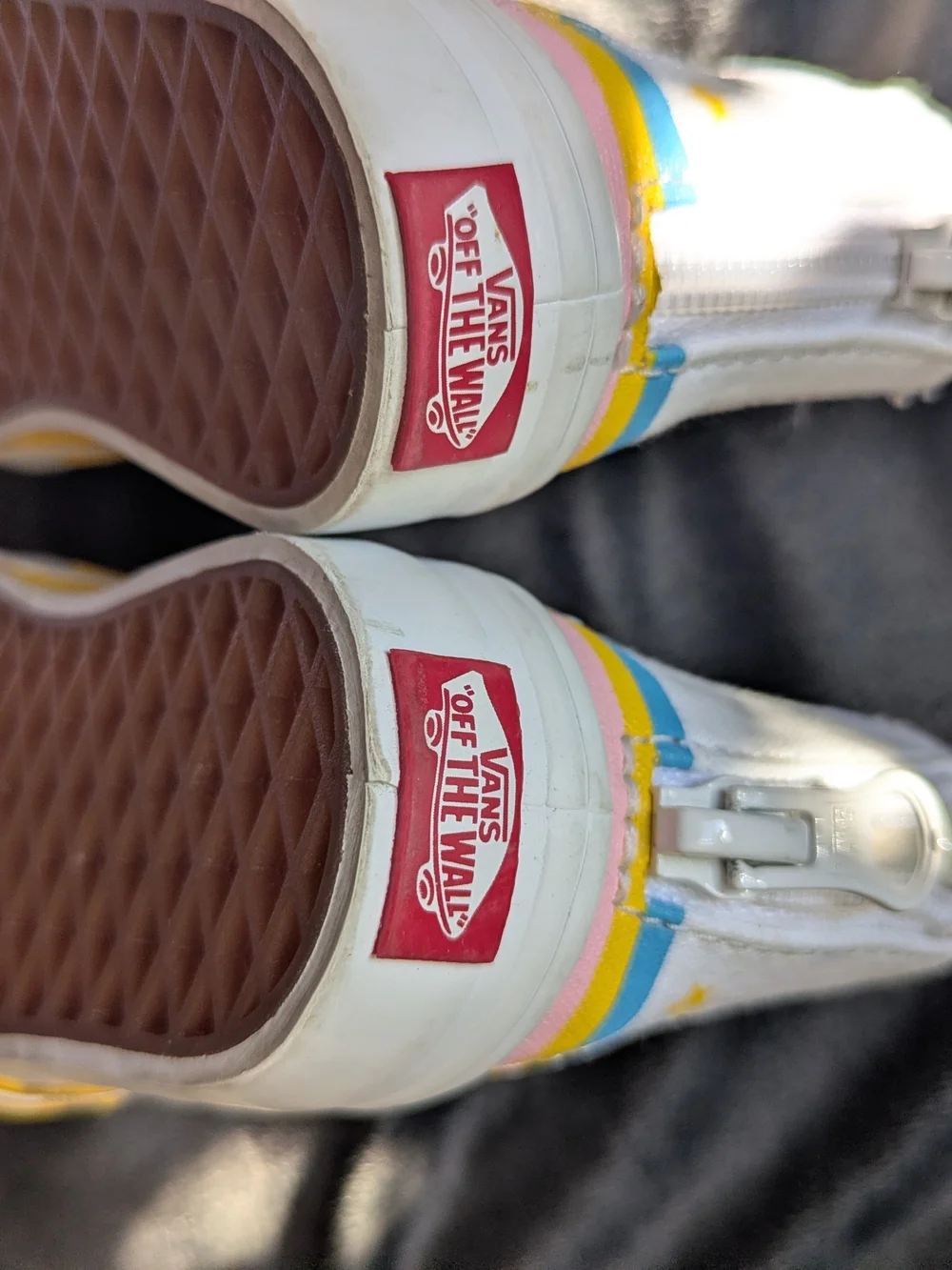 Vans white high